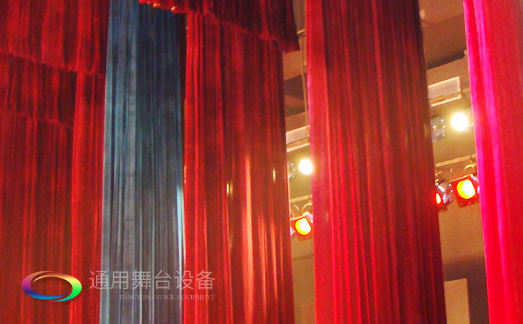 舞臺(tái)阻燃幕布外形尺寸、褶比